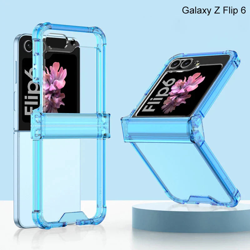 Transparent Case with Hinge Protection For Samsung Galaxy Z Flip 6