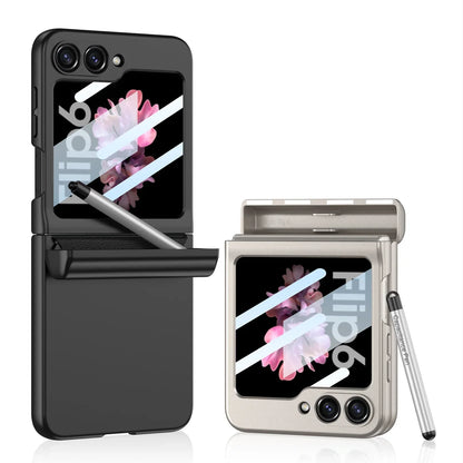 Shockproof Case with Magnetic Hinge Protection & Touch Pen for Samsung Galaxy Z Flip 6