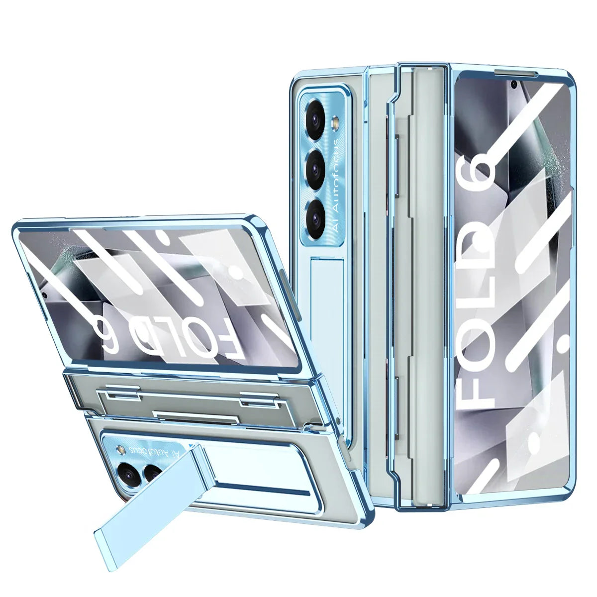 Transparent Case with Bracket For Samsung Galaxy Z Fold Series