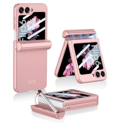 Shockproof Case with Magnetic Hinge Protection & Touch Pen for Samsung Galaxy Z Flip 6