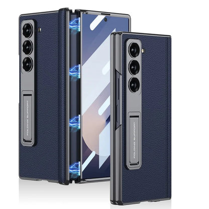 Leather Case with Stand & Magnetic Hinge For Samsung Galaxy Z Fold 6