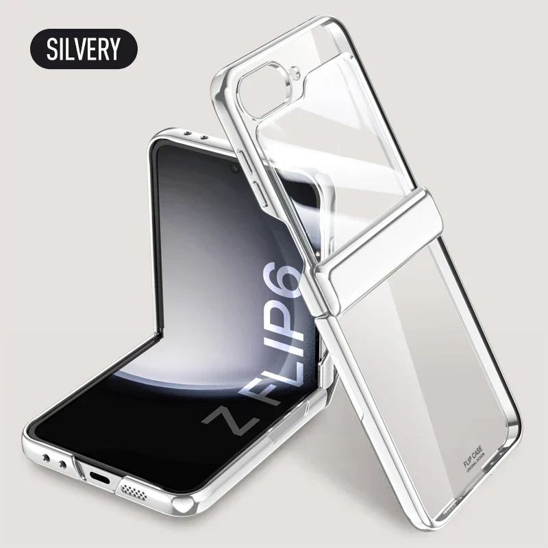 Transparent Electroplated Case for Samsung Galaxy Z Flip 6