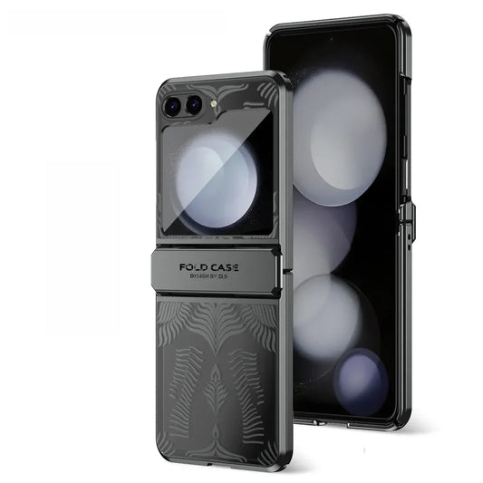 Shockproof Transparent Case with Hinge Protection For Galaxy Z Flip