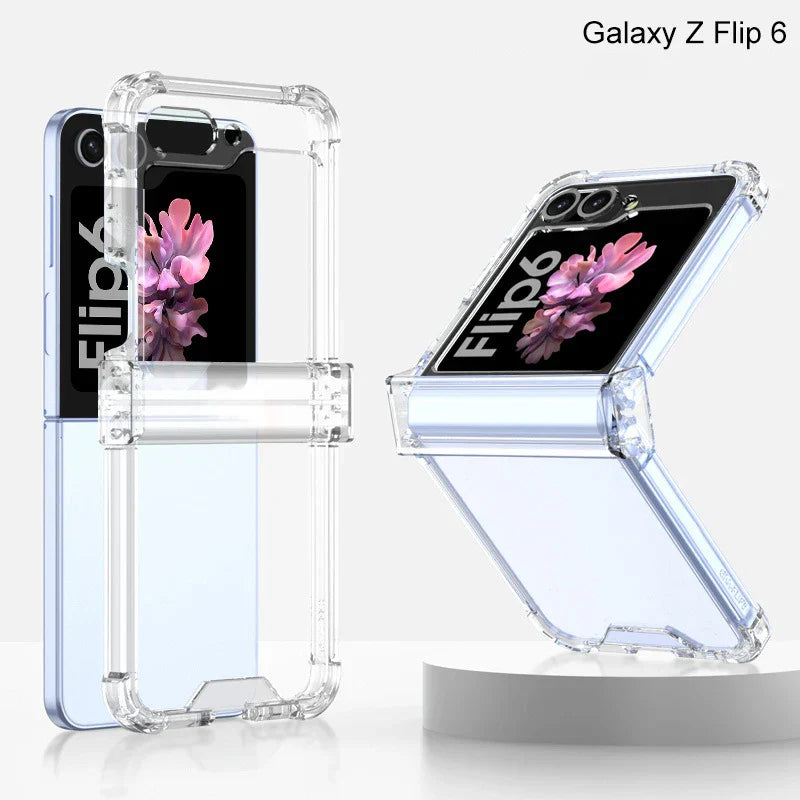 Transparent Case with Hinge Protection For Samsung Galaxy Z Flip 6