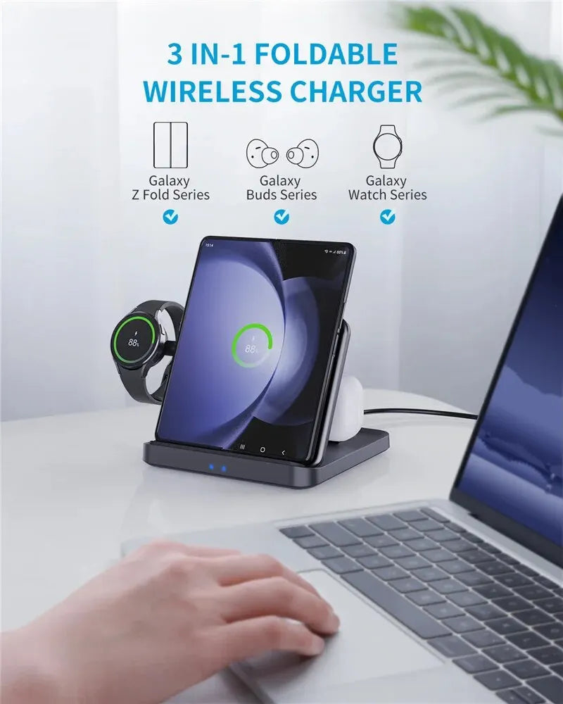 3 IN 1 WIRELESS CHARGING STATION FOR Z Fold Devices