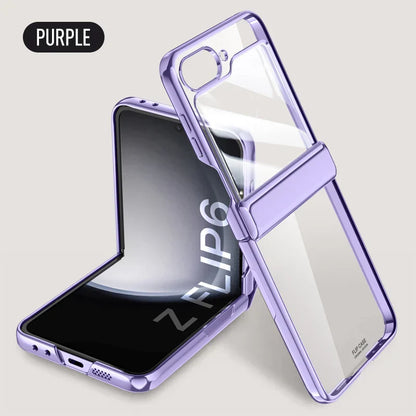 Transparent Electroplated Case for Samsung Galaxy Z Flip 6