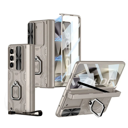 Full Protection Case with Pen Holder & Hinge Protection For Samsung Galaxy Z Fold 6