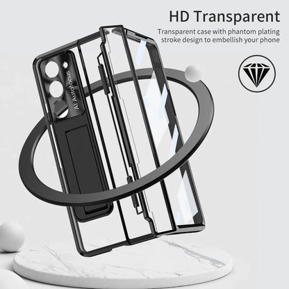 Transparent Case with Bracket For Samsung Galaxy Z Fold Series