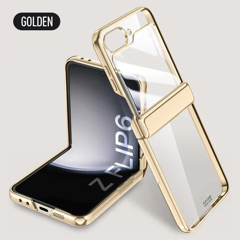 Transparent Electroplated Case for Samsung Galaxy Z Flip 6