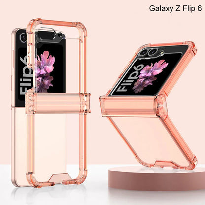 Transparent Case with Hinge Protection For Samsung Galaxy Z Flip 6