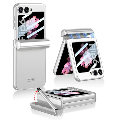 Shockproof Case with Magnetic Hinge Protection & Touch Pen for Samsung Galaxy Z Flip 6