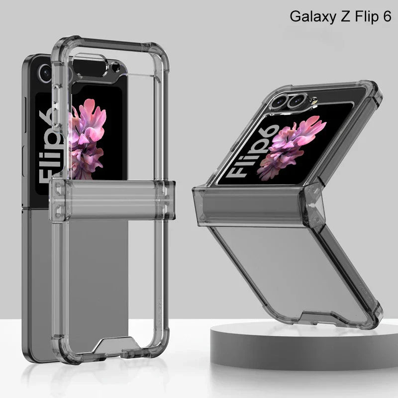 Transparent Case with Hinge Protection For Samsung Galaxy Z Flip 6