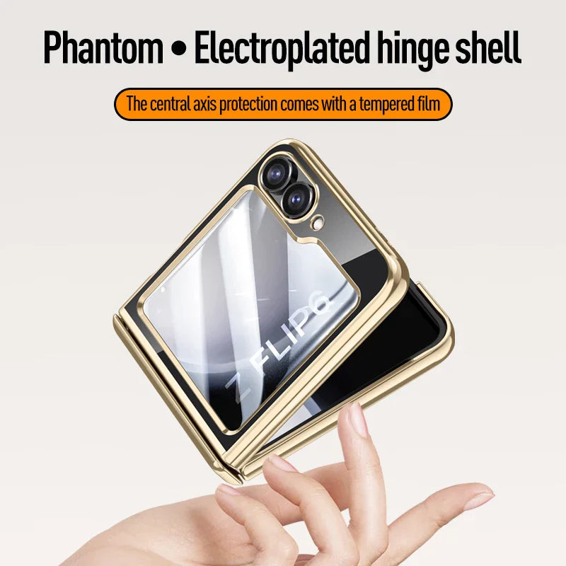 Transparent Electroplated Case for Samsung Galaxy Z Flip 6