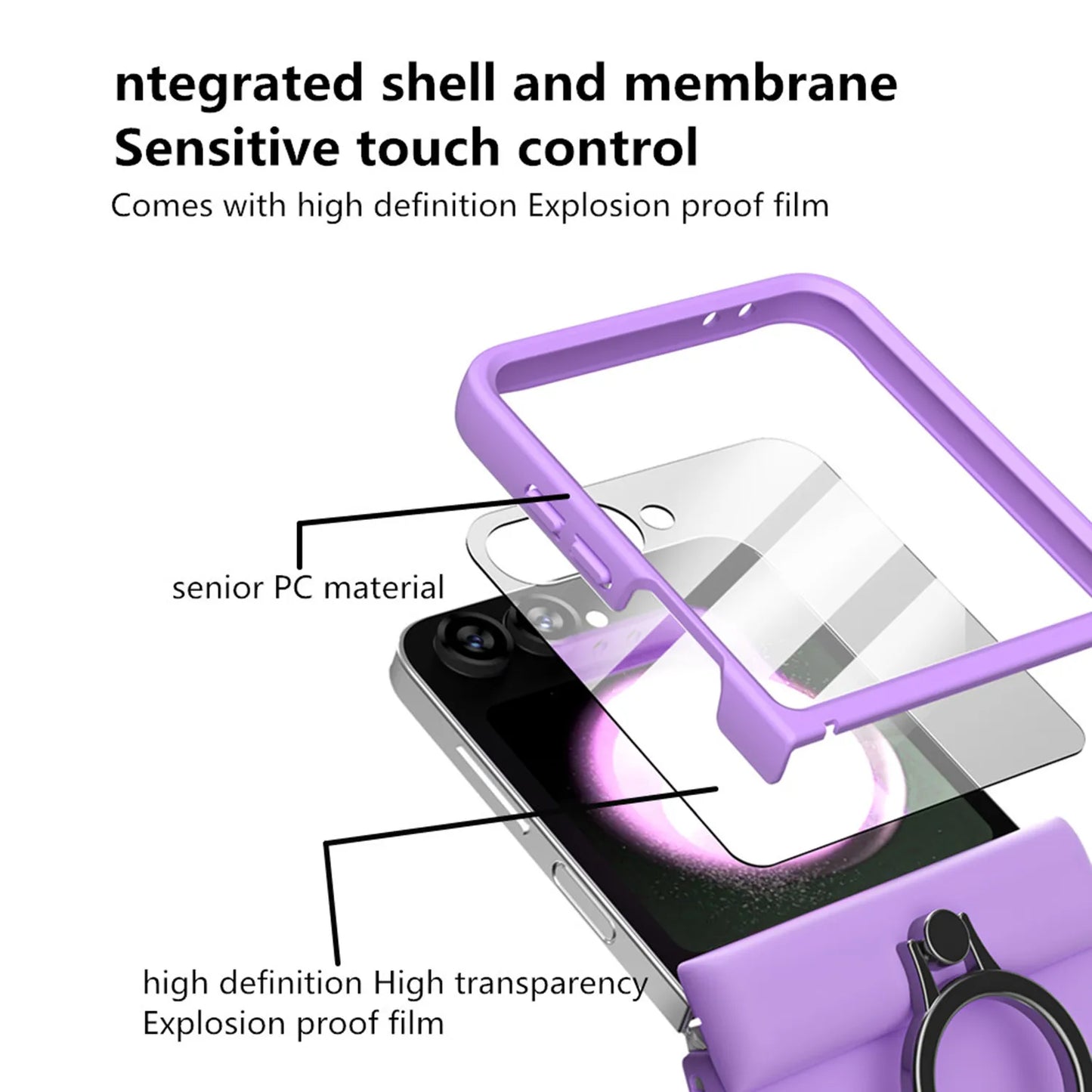 Shockproof Case with Stand For Samsung Galaxy Z Flip 6