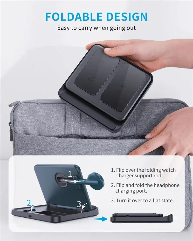 3 IN 1 WIRELESS CHARGING STATION FOR Z Fold Devices