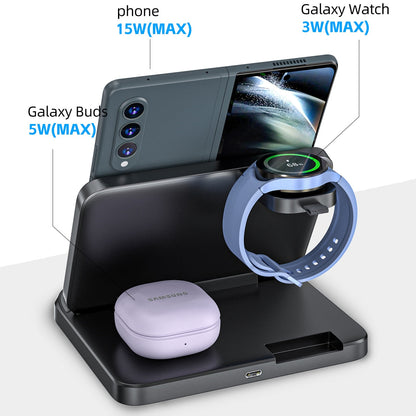 Foldable 3 in 1 Wireless Charger For Samsung Galaxy Z Flip Series