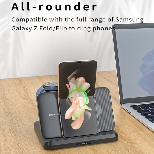 Foldable 3 in 1 Wireless Charger For Samsung Galaxy Z Flip Series