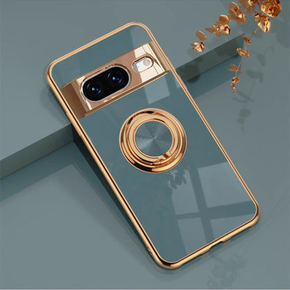 Luxury Electroplating Case with Ring Holder For Google Pixel 8 Series