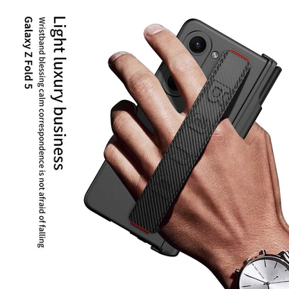 Magnetic Hinge Wristband Case For Galaxy Z Fold 5
