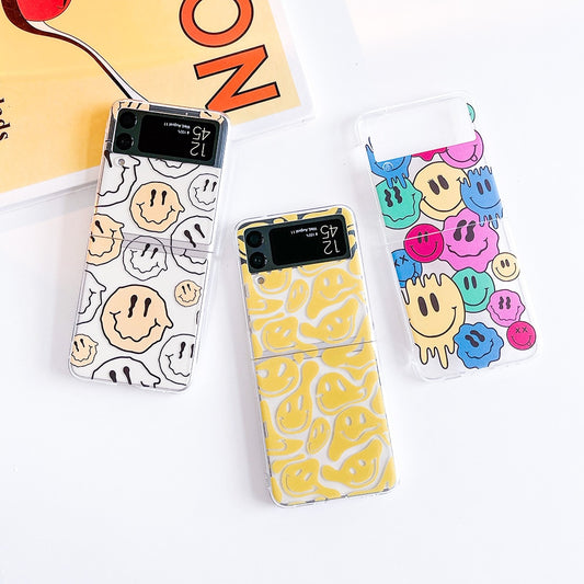 Smiley Case Painted With Bracelet For Samsung Galaxy Z Flip 4 3