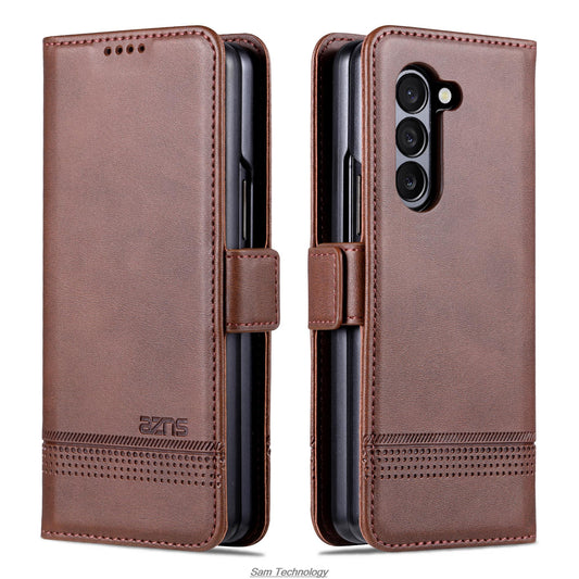 Magnetic Adsorption Leather Fitted Case For Samsung Galaxy Z Fold 5
