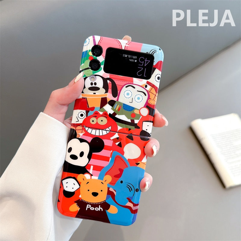 Cute Cartoon Animal Phone Case For Samsung Galaxy Z Flip 4