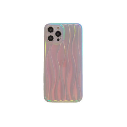 luxury laser Water Ripple Case For iPhone Cute Simple Cover