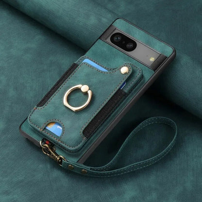 Luxury Leather Case with Stand For Google Pixel 8 Series