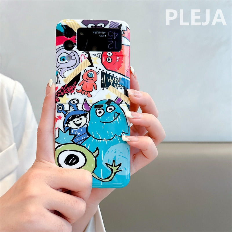 Cute Cartoon Animal Phone Case For Samsung Galaxy Z Flip 4